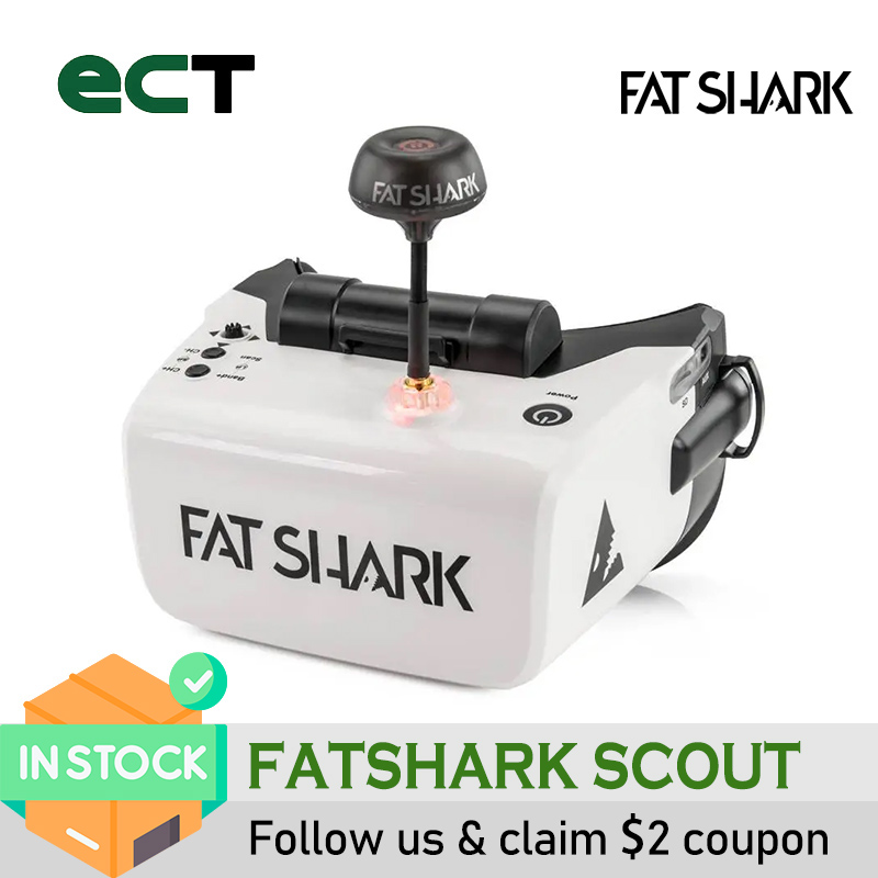 Drone Racing Goggles - FatShark Scout 4 Inch 1136x640 NTSC/PAL