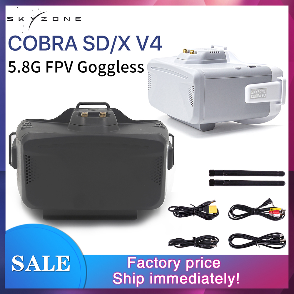 SKYZONE Cobra SD X V4 FPV Vide - Drone Racing Goggles ulasan dan harga