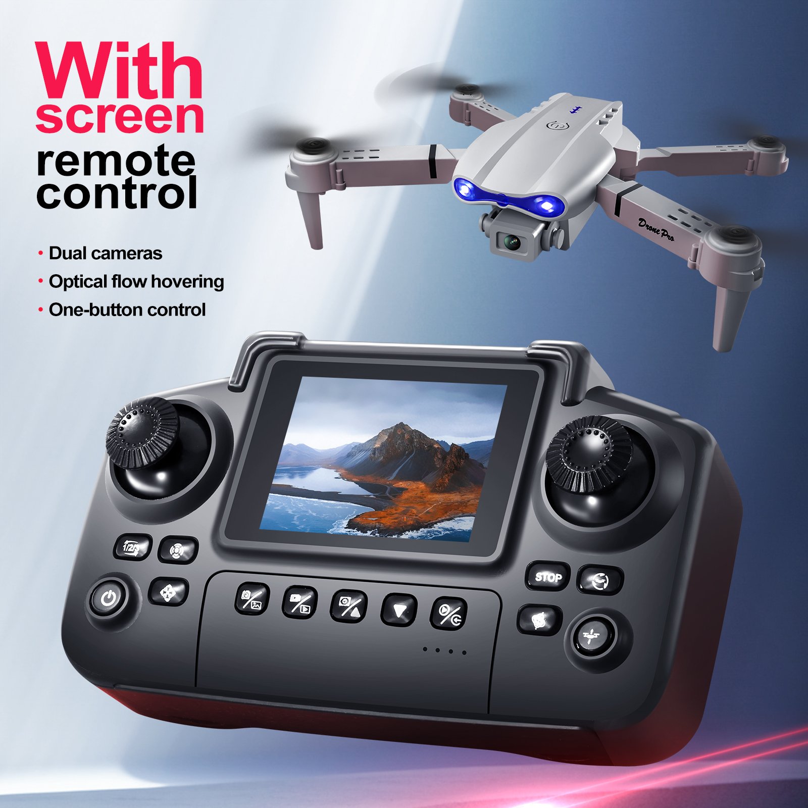 2025 New E88 E99 Upgraded Dron - Drone Racing Camera ulasan dan harga
