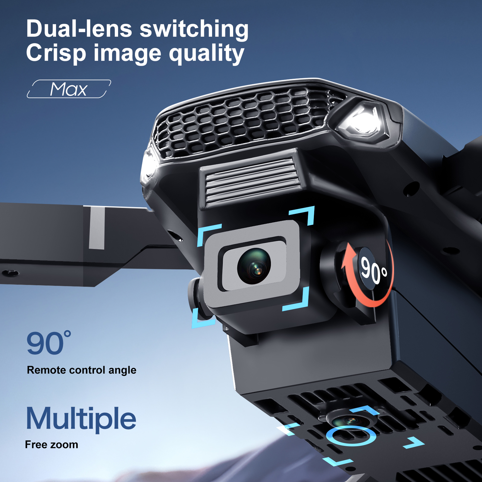 2025 New E88 E99 Upgraded Dron - Drone Racing Camera ulasan dan harga