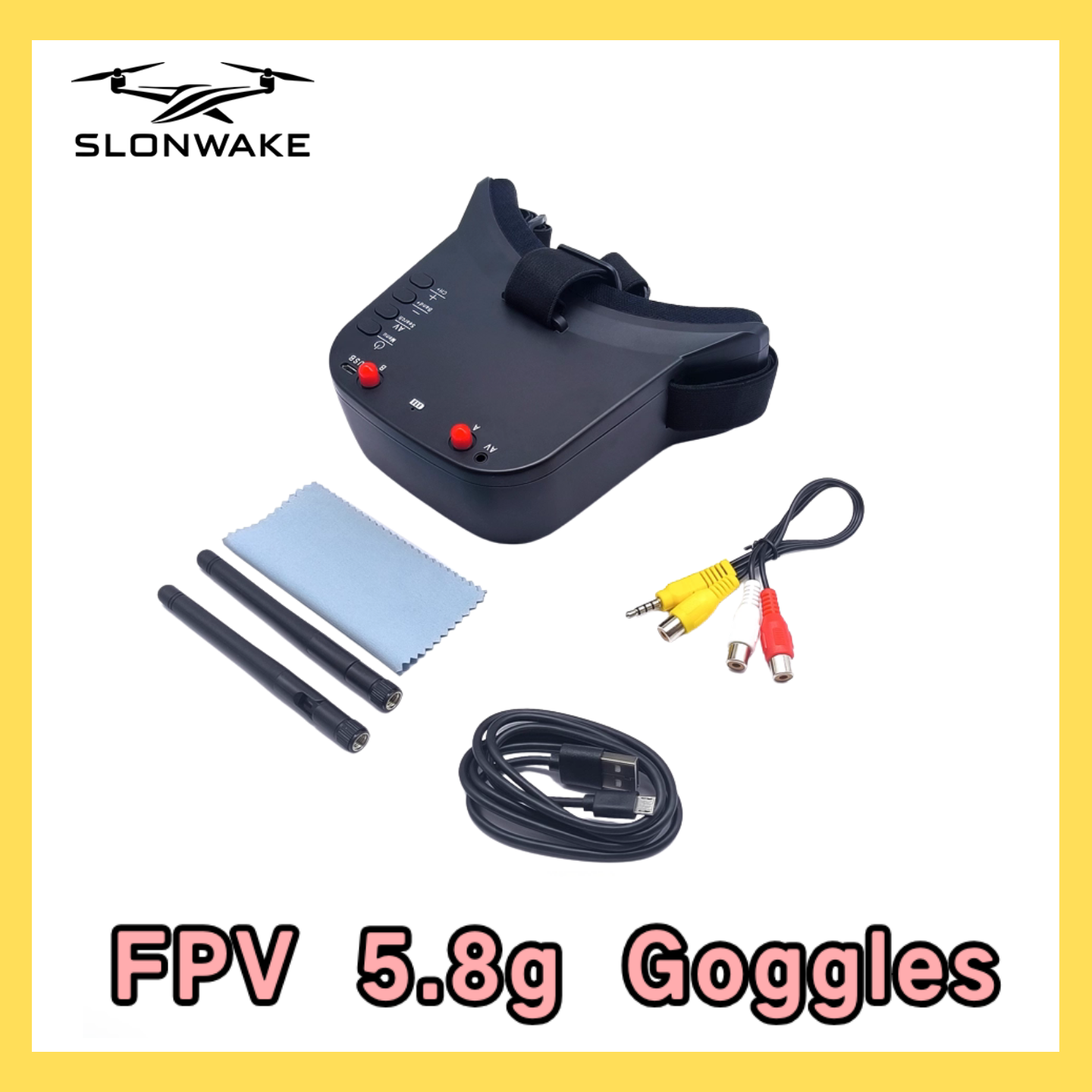 SLONWAKE 5.8G 48CH FPV 400mw V - Drone Racing Frame ulasan dan harga
