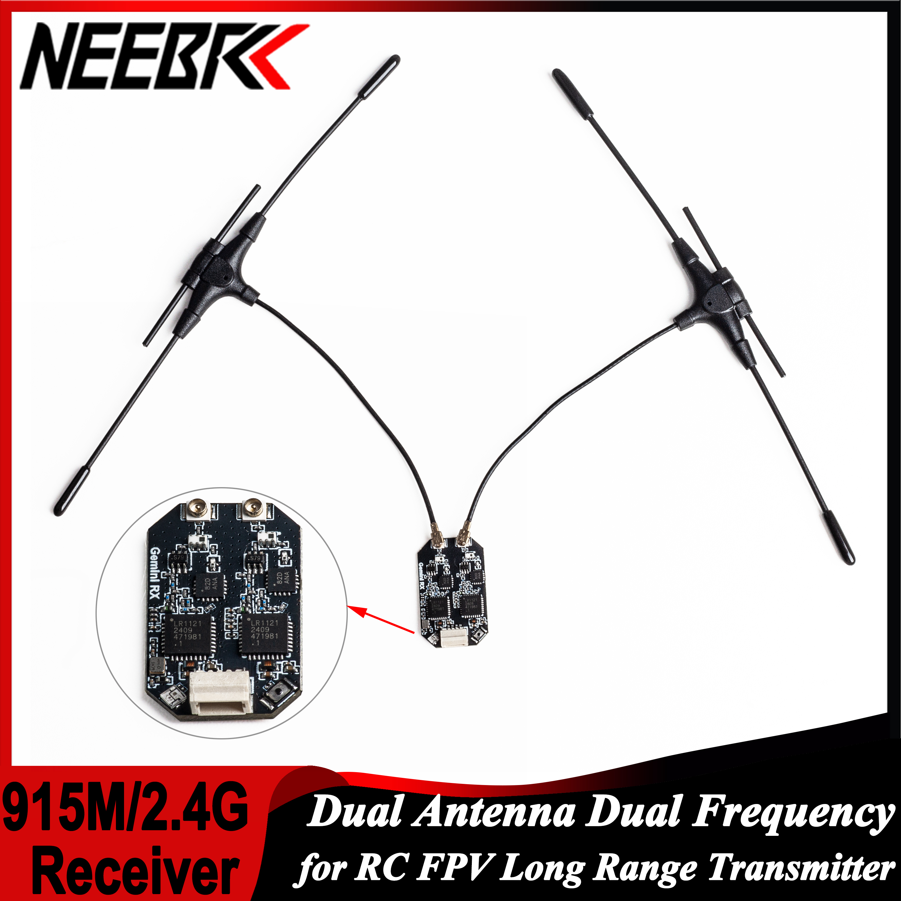 ELRS 915MHz/2.4GHz Gemini Dual - Drone Racing Antenna ulasan dan harga